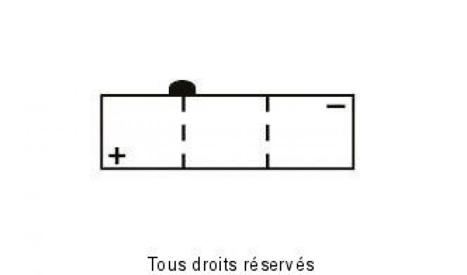 Batterie Yuasa pour Scooter Yamaha 80 CV BELUGA 1981 à 1987 6N11-2D / 6V 11Ah Neuf