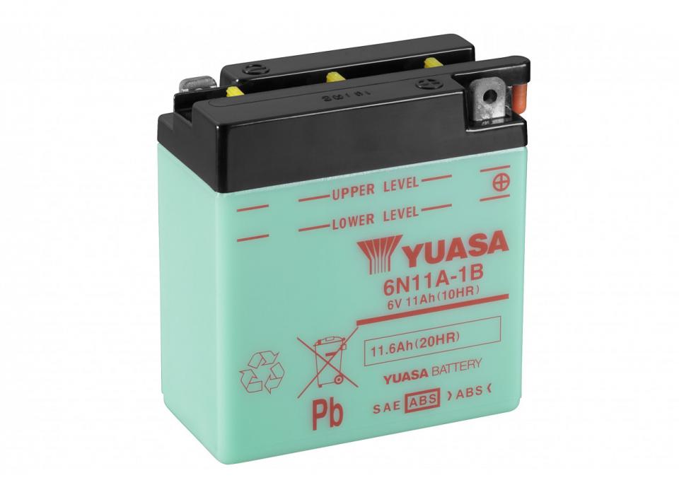 Batterie Yuasa pour Moto Husqvarna 125 SMS 1999 à 2014 6N11A-1B / 6V 11Ah Neuf