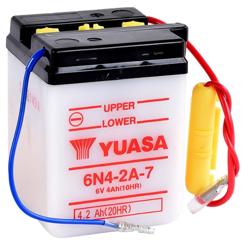 Batterie Yuasa pour Moto Yamaha 600 Tt Japon 1983 à 1992 6N4-2A-7 / 6V 4Ah Neuf