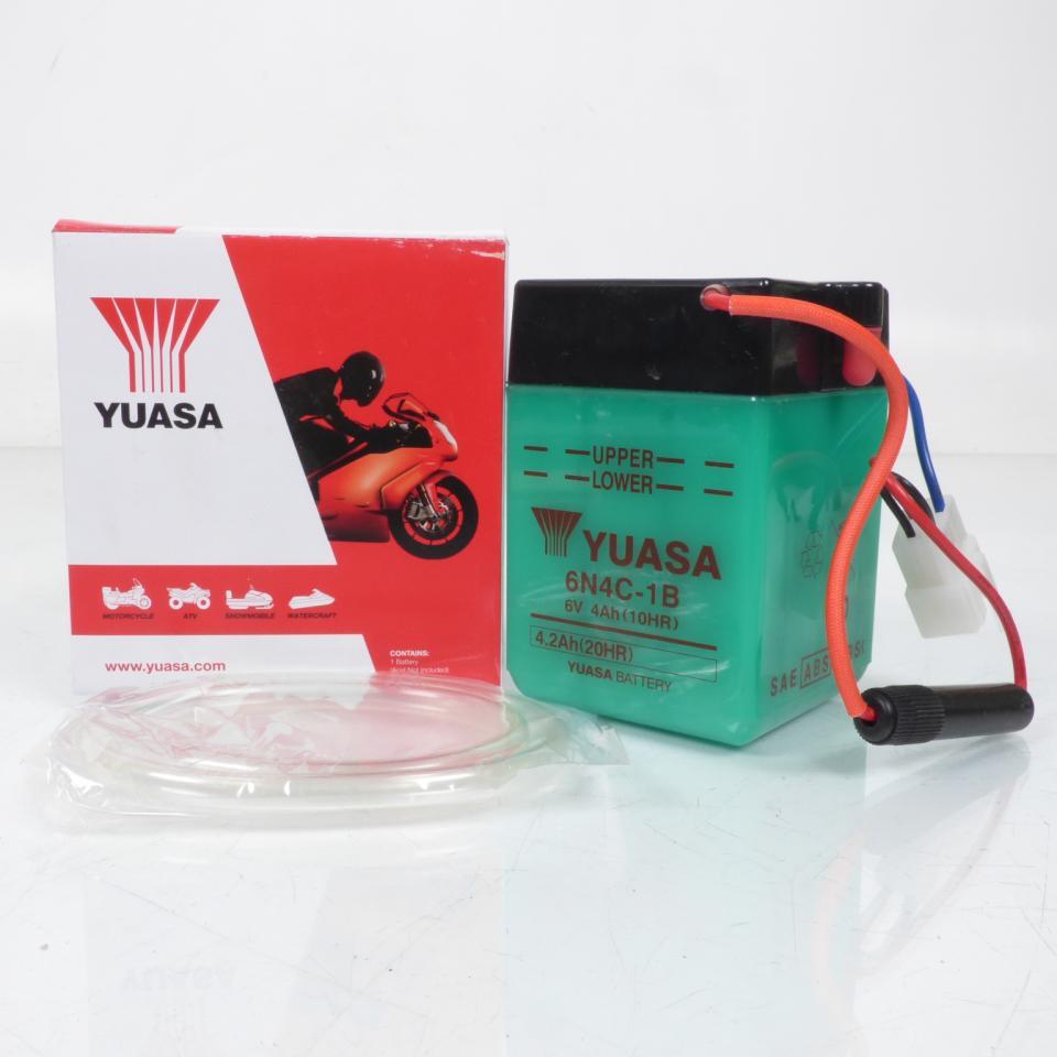 Batterie Yuasa pour Moto Honda 125 Xl K2 1977 à 1978 6N4C-1B / 6V 4Ah Neuf