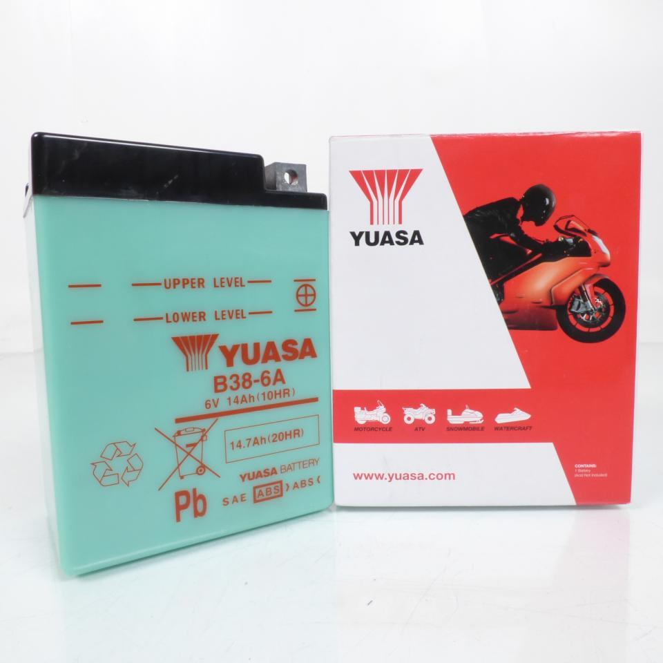 Batterie Yuasa pour Quad Kawasaki 300 Kfe Green 1995 à 2000 B38-6A / 6V 14Ah Neuf