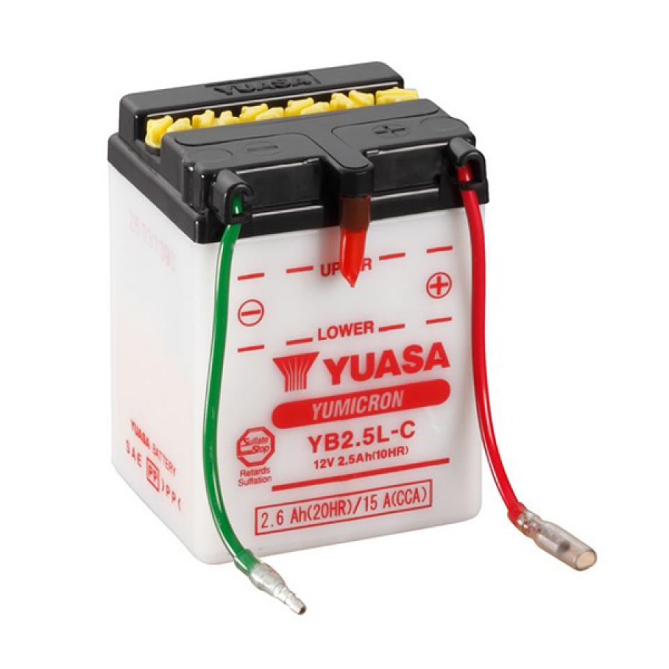 Batterie Yuasa pour Scooter Yamaha 50 Sg Sting 1984 à 1987 YB2.5L-C / 12V 2.5Ah Neuf