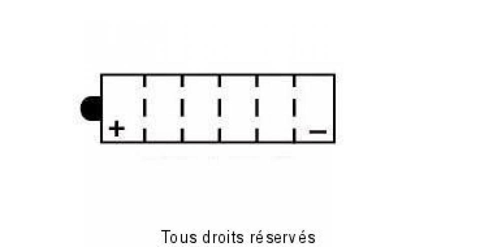Batterie Tecnium pour moto Yamaha 650 Xj Seca 1980-1983 12N12A-4A-1 / 12V 12Ah Neuf