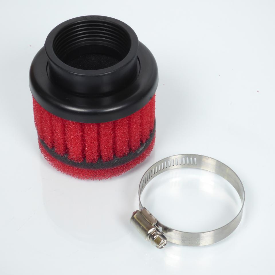 Filtre à air VOCA compétition rouge Ø48mm pour carburateur PWK scooter 50 à boite