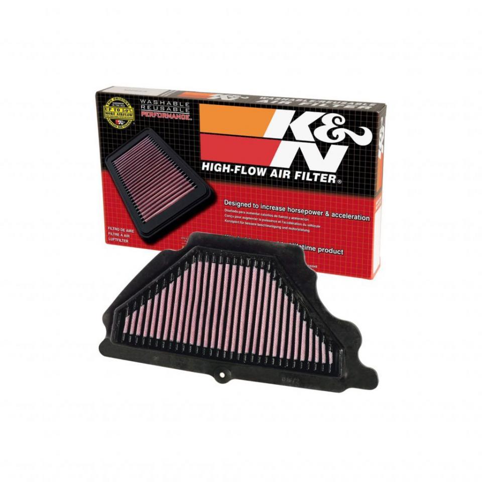 Filtre à air K&N pour Moto Kawasaki 600 Zx-6 R Ninja 2007 à 2008 Neuf