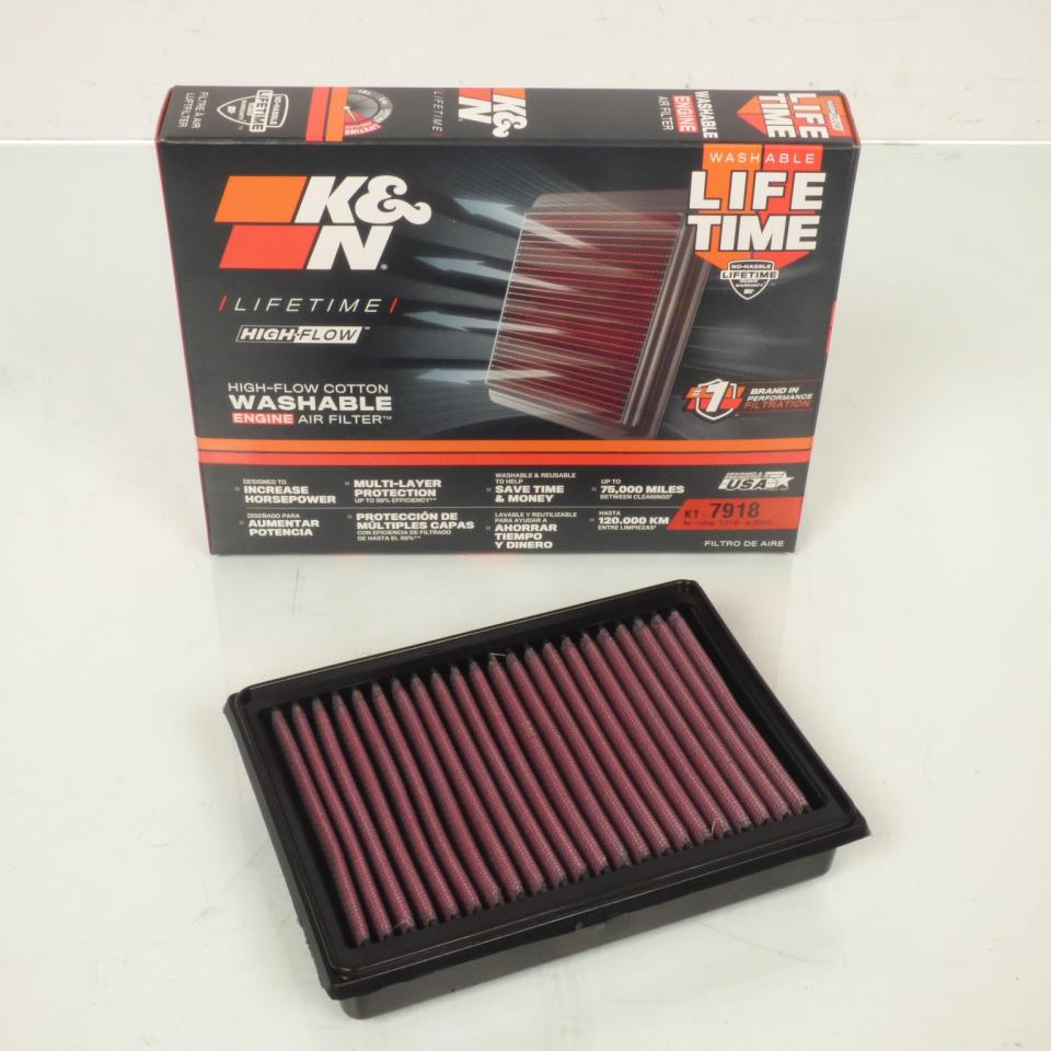 Filtre à air K&N pour Moto KTM 790 Duke 2018 à 2023 KT-7918 / 64106015000 Neuf