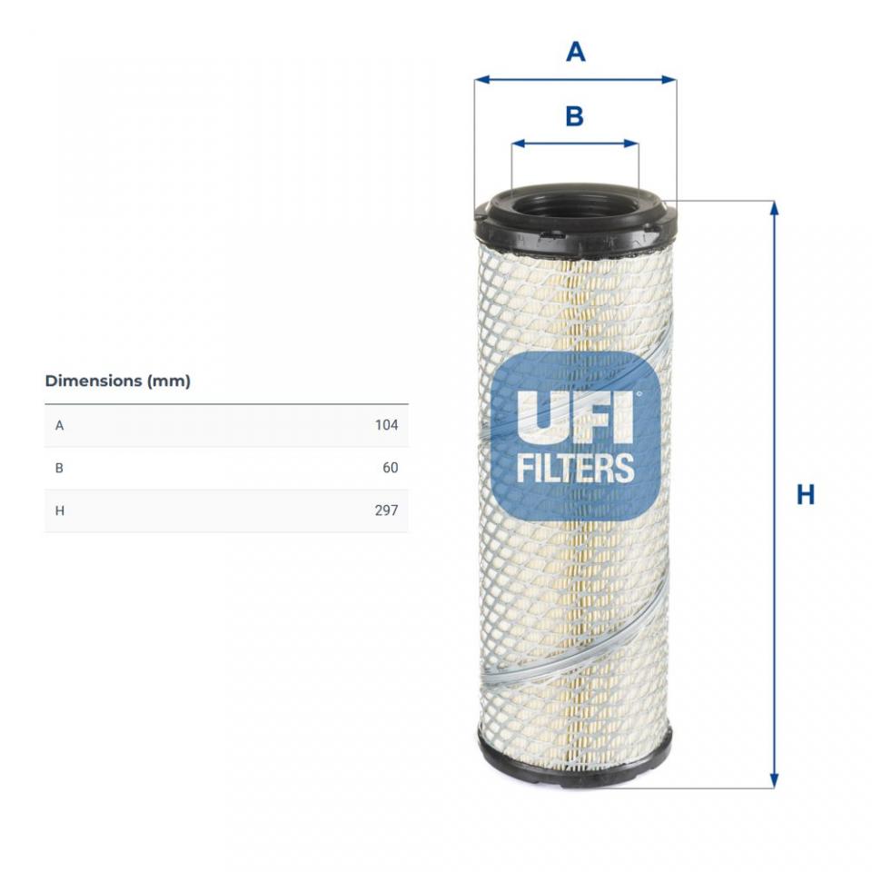 Filtre à air UFI Filters 27.550.00 pour motoculture tracteur 2755000 Neuf