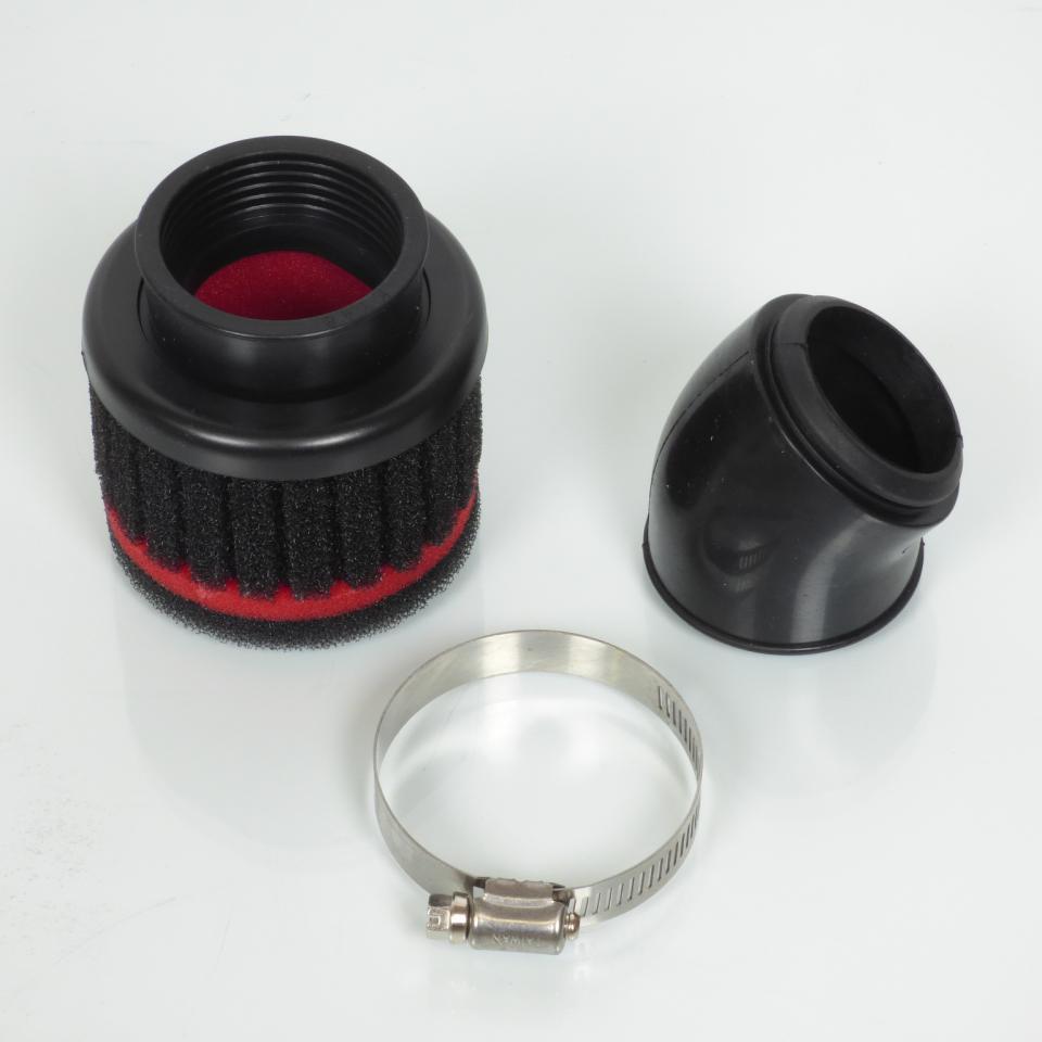 Cornet filtre à air Voca Ø48mm noir pour moto compétition VCR-RD13.FILT48/BK