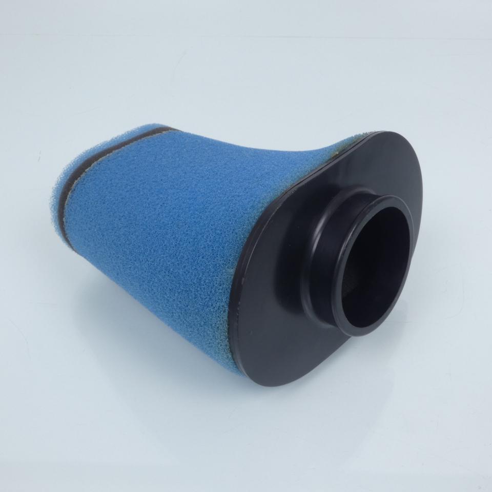 Filtre à air cornet mousse bleu One pour moto 50 Ø28 à 55mm / hauteur 165mm Neuf