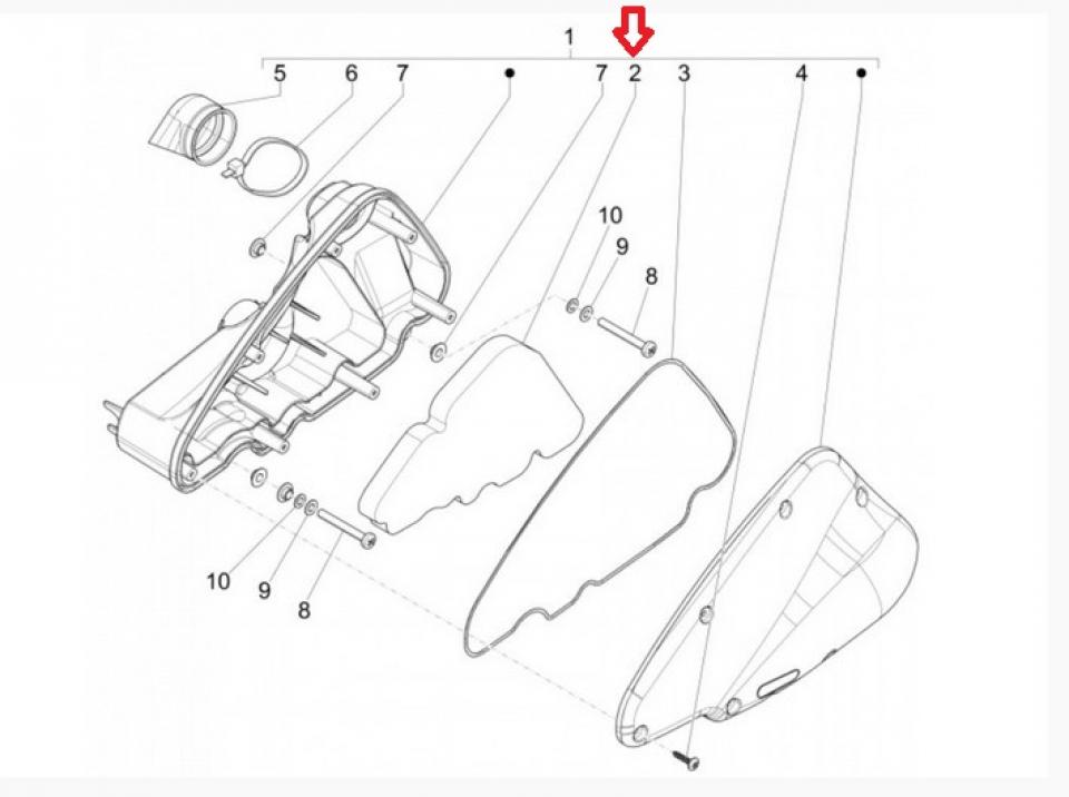 Filtre à air Athena pour Scooter Piaggio 125 Liberty 1998 à 2003 S410480200025 / 875525 8755250P Neuf