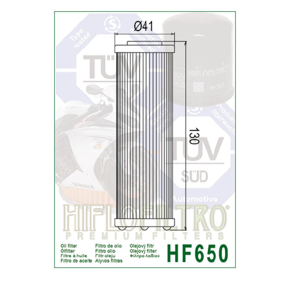 Filtre à huile Hiflofiltro pour Moto KTM 950 Adventure 2003 à 2006 HF650 équivalent HF158 Neuf