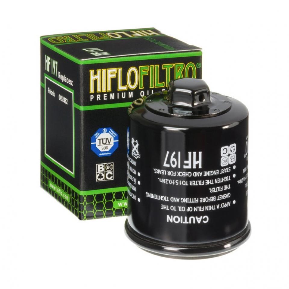 Filtre à huile Hiflofiltro pour Quad Polaris 200 Sawtooth 2006 à 2007 HF197 / 0452462 Neuf