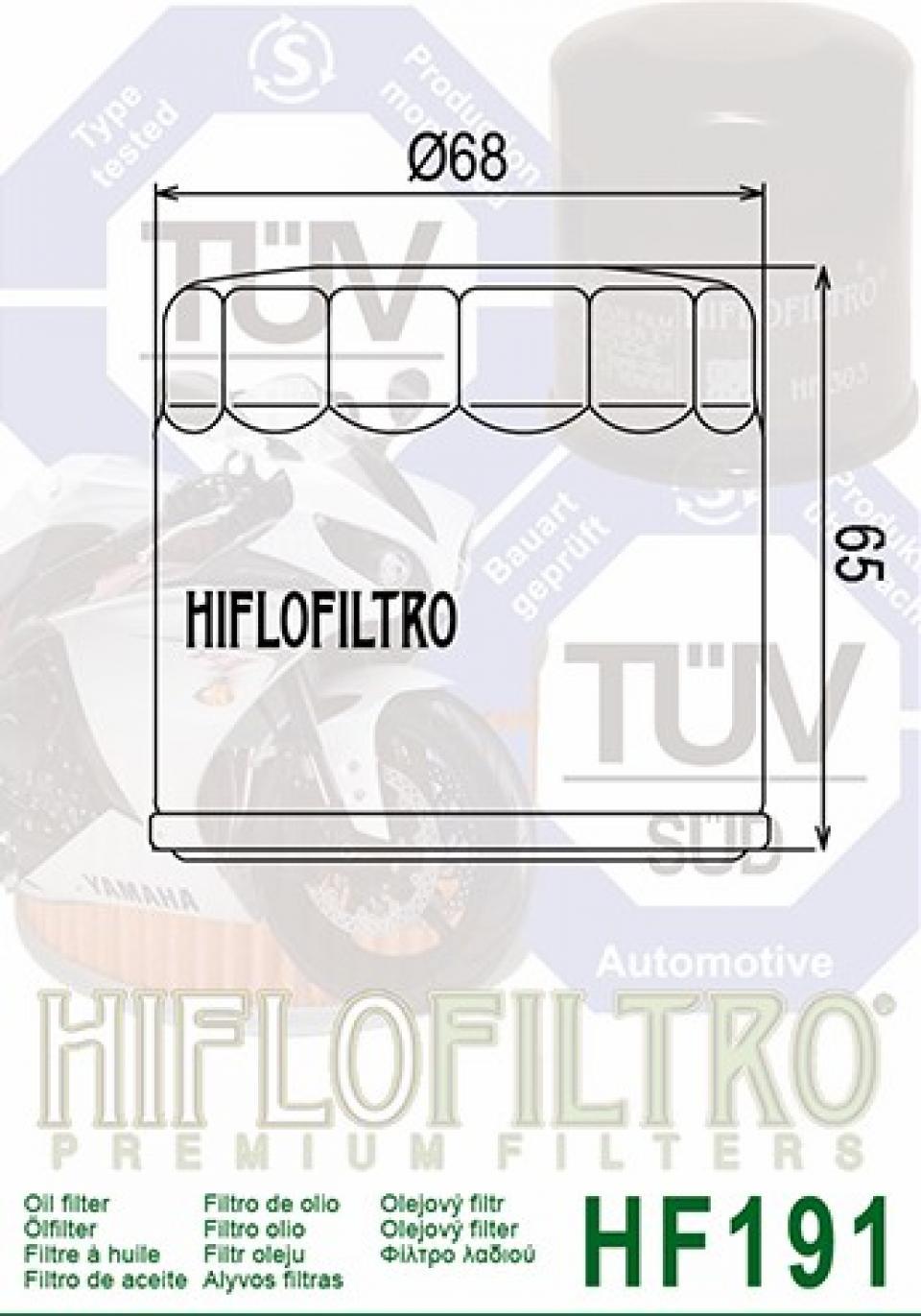 Filtre à huile Hiflofiltro pour Moto Triumph 955 Sprint ST 2001 Neuf