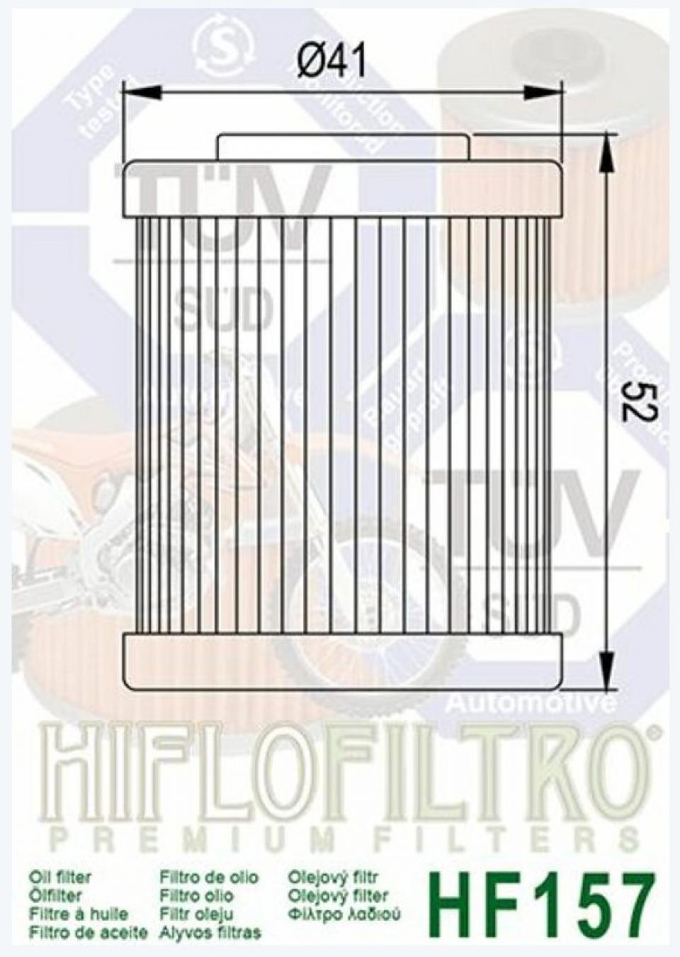 Filtre à huile Hiflo Filtro pour Quad Polaris 525 Outlaw S 2008-2011 Neuf