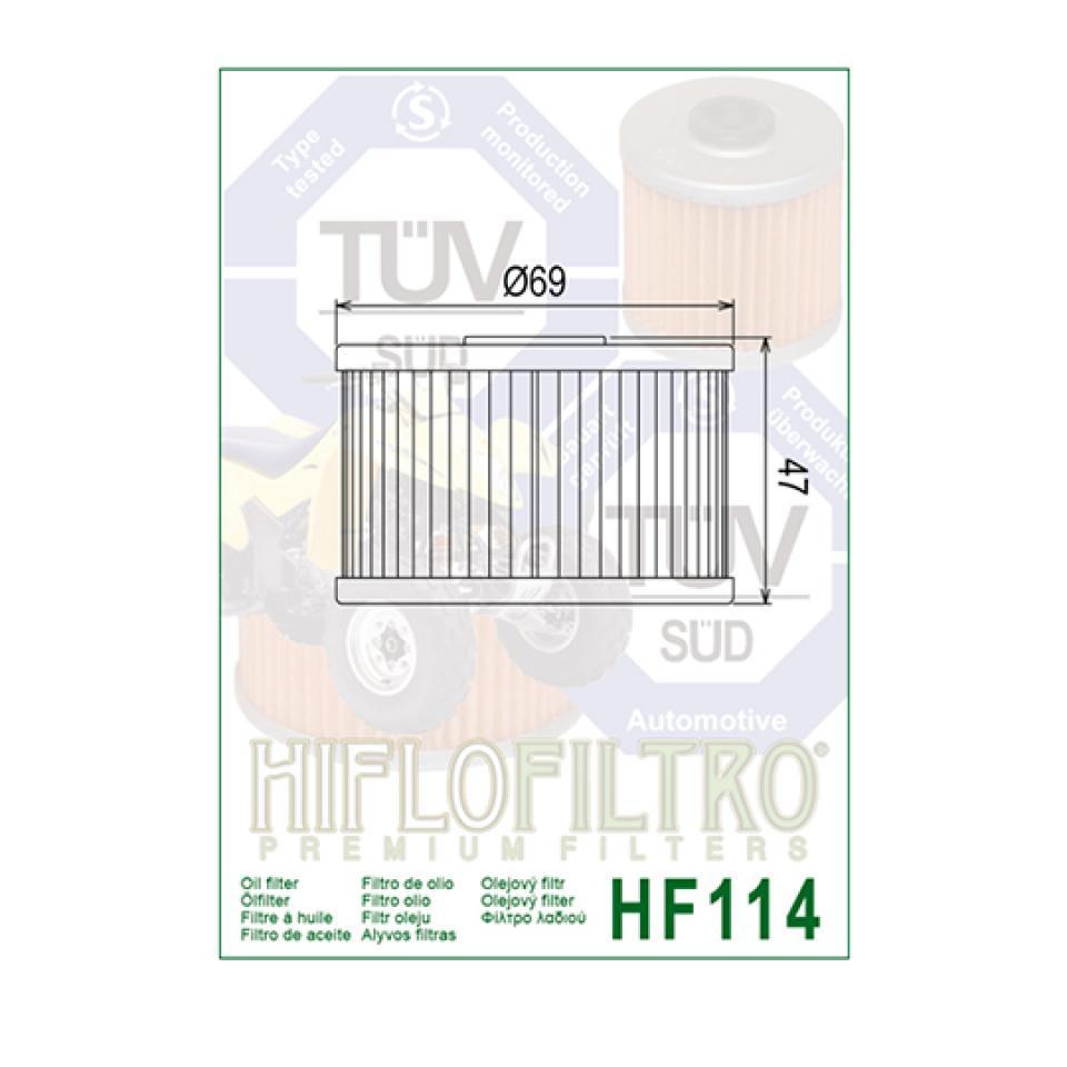 Filtre à huile Hiflofiltro pour Auto HF114 Neuf