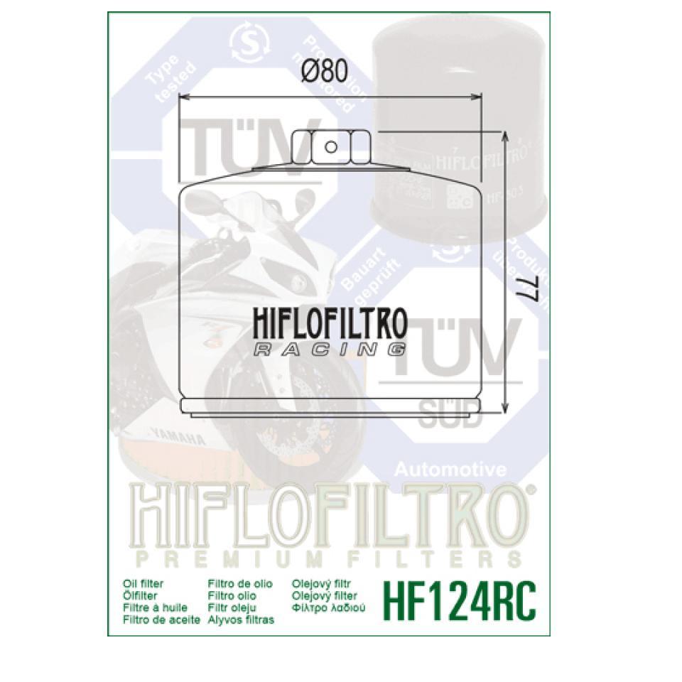 Filtre à huile Hiflofiltro pour Moto Kawasaki 1000 Ninja H2 2015 à 2020 HF124RC Neuf