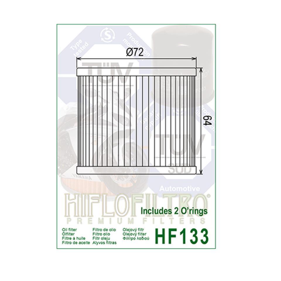 Filtre à huile Hiflofiltro pour Auto HF133 Neuf