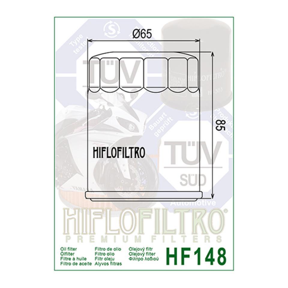 Filtre à huile Hiflofiltro pour Moto Yamaha 1300 Fjr A/As 2010 à 2012 Neuf