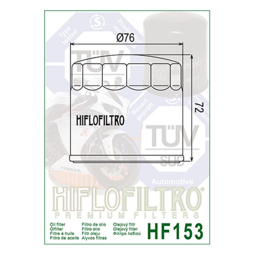 Filtre à huile Hiflofiltro pour Moto Ducati 998 Biposto 2002 à 2003 Neuf