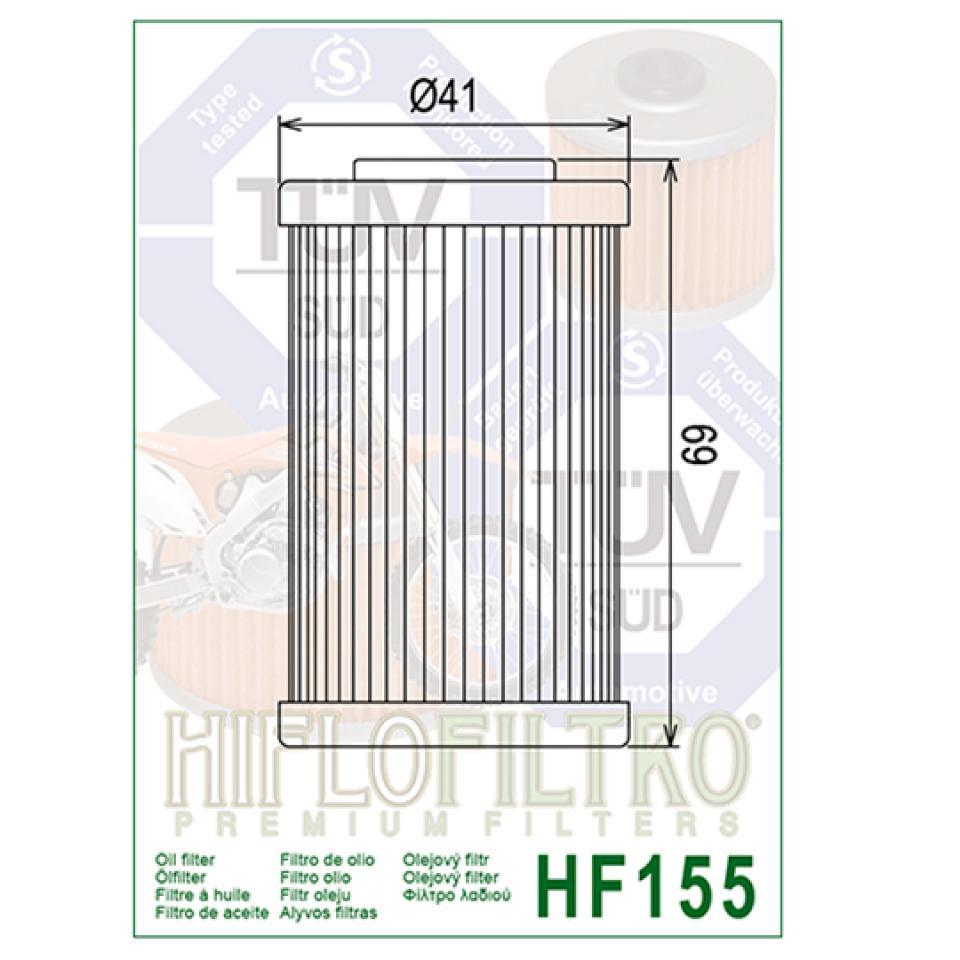 Filtre à huile Hiflofiltro pour Moto Husaberg 450 FE 2004 à 2013 Neuf