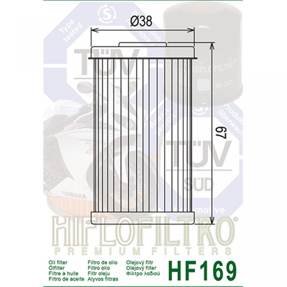 Filtre à huile Hiflofiltro pour Moto Daelim 125 Daystar Après 2000 HF169 Neuf
