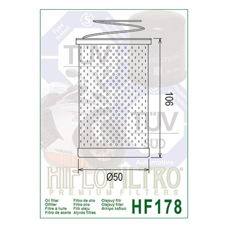 Filtre à huile Hiflofiltro pour Auto HF178 Neuf