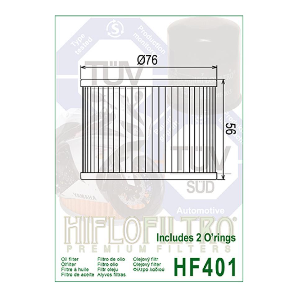 Filtre à huile Hiflofiltro pour Moto Kawasaki 750 Zr-7 1999 à 2000 Neuf