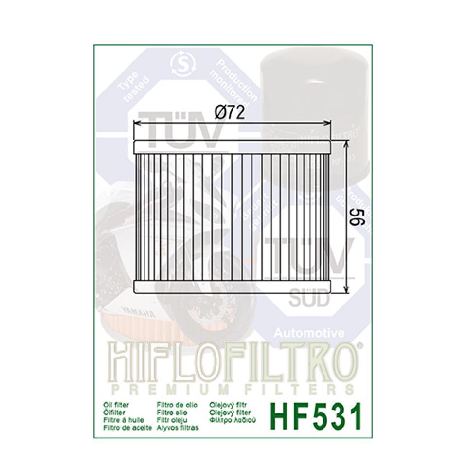 Filtre à huile Hiflofiltro pour Moto Suzuki 250 Bandit 1992 à 1997 HF531 Neuf