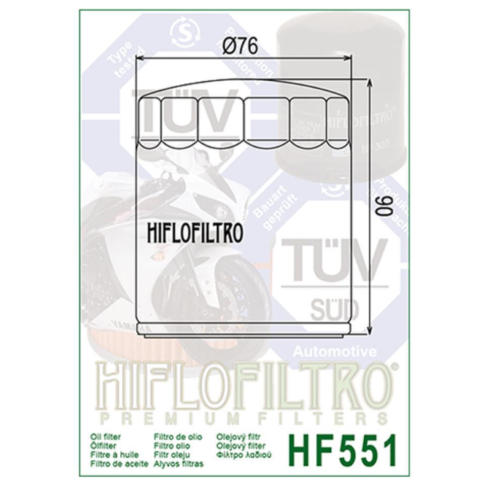 Filtre à huile Hiflofiltro pour Moto Moto Guzzi 1000 Quota I.E. 1994 à 1997 Neuf