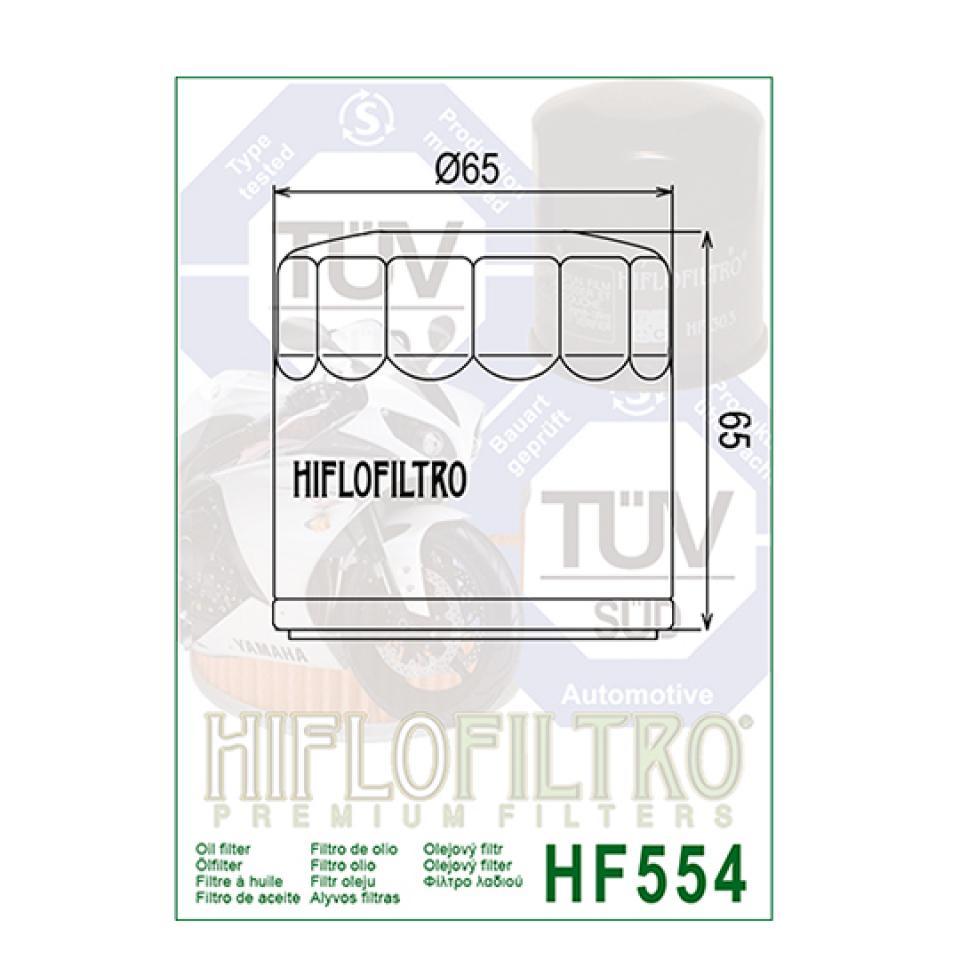 Filtre à huile Hiflofiltro pour Moto MV Agusta 1000 F4 2005 à 2007 HF554 Neuf