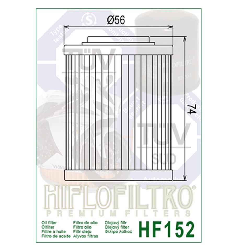 Filtre à huile Hiflofiltro pour Moto Aprilia 1000 SL Falco 2000 à 2006 Neuf