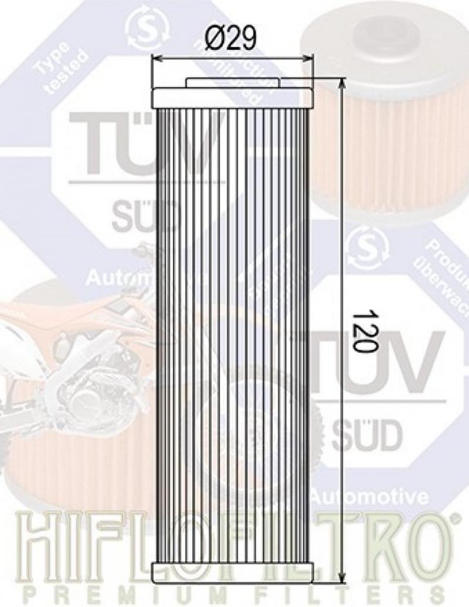 Filtre à huile Hiflofiltro pour Moto Beta 390 RR 2015 à 2020 Neuf