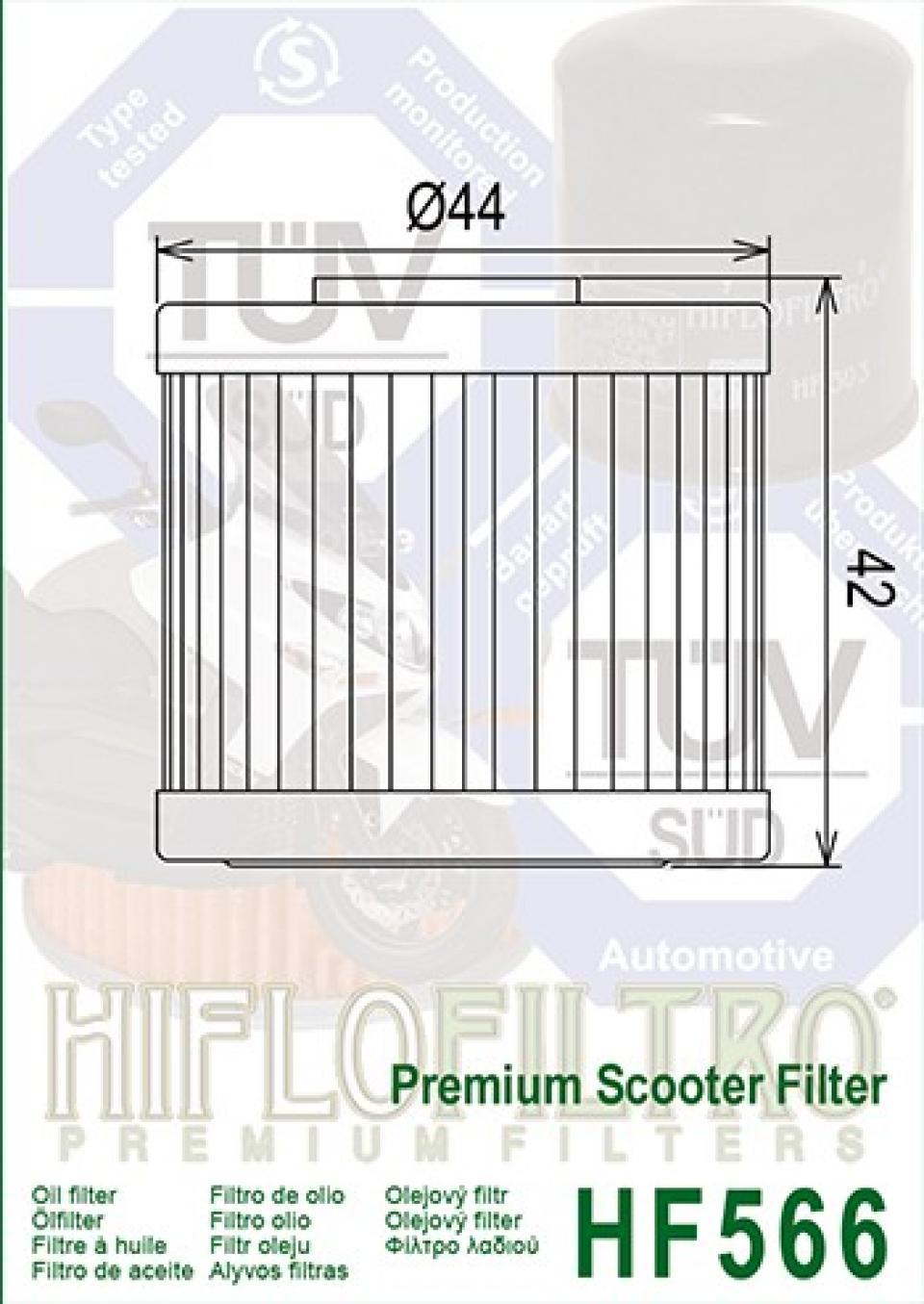 Filtre à huile Hiflofiltro pour Scooter Kymco 125 Super Dink 2009 Neuf