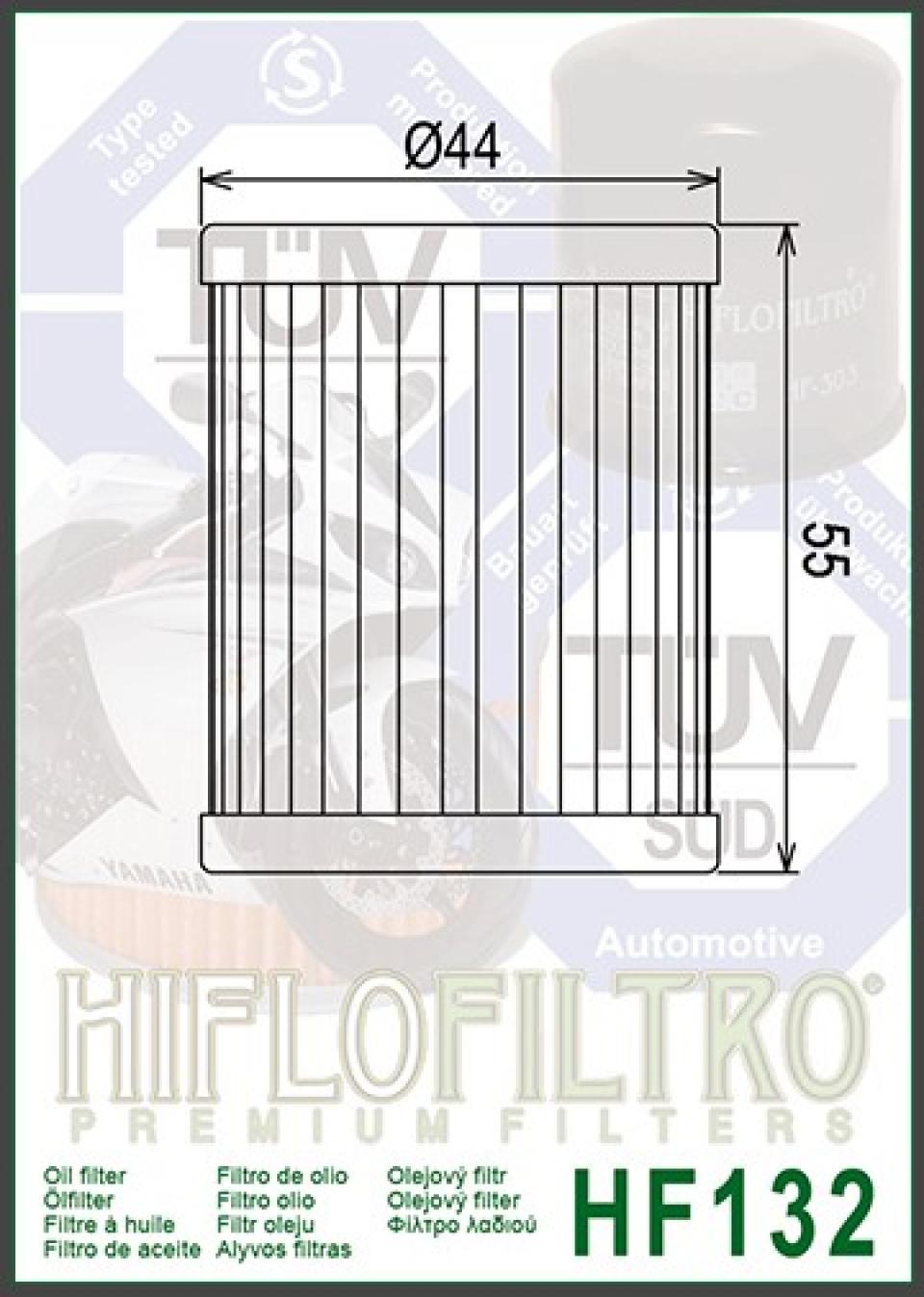 Filtre à huile Hiflofiltro pour Scooter Yamaha 400 Yp Majesty 2004 à 2014 Neuf