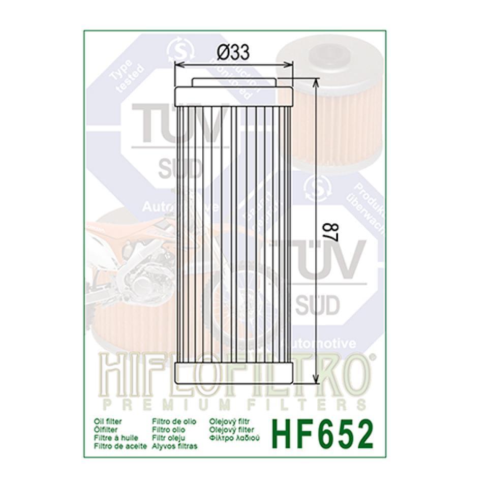 Filtre à huile Hiflofiltro pour Scooter Kymco 200 Dink 2006 à 2016 Neuf