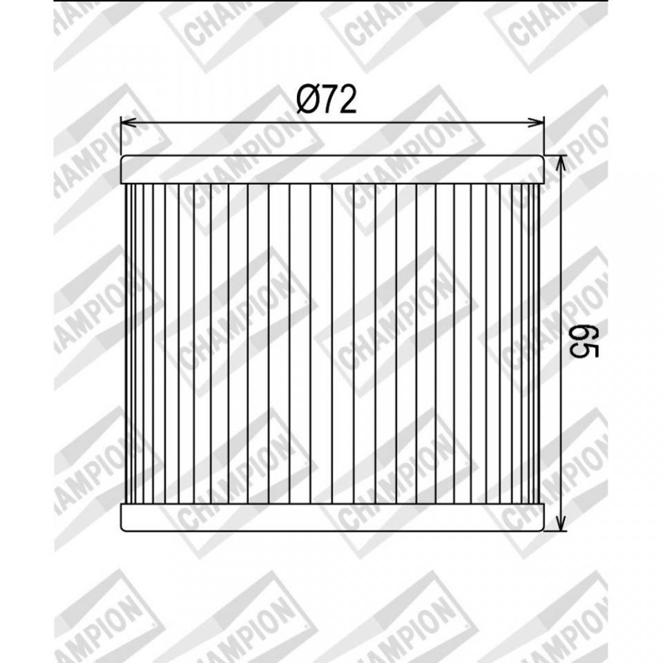 Filtre à huile Champion pour moto Suzuki 250 Gsx E 1980 à 1982 X307 Neuf