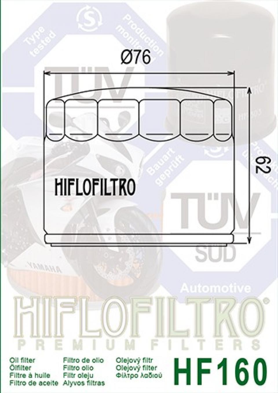 Filtre à huile Hiflofiltro pour Moto Husqvarna 900 Nuda Abs 2013 Neuf