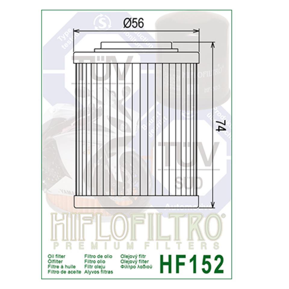 Filtre à huile Hiflo Filtro pour Quad Bombardier 330 Outlander Ho 4X4 2004-2005 Neuf