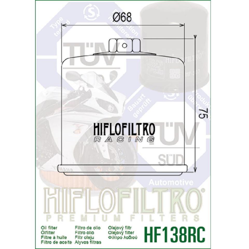 Filtre à huile Hiflofiltro pour pour Moto Cagiva 1000 Navigator 2000 à 2005 Neuf