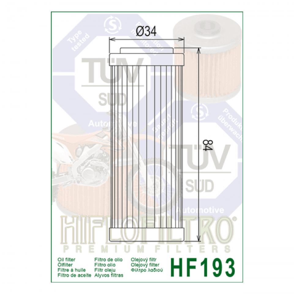 Filtre à huile Hiflofiltro pour Auto Neuf