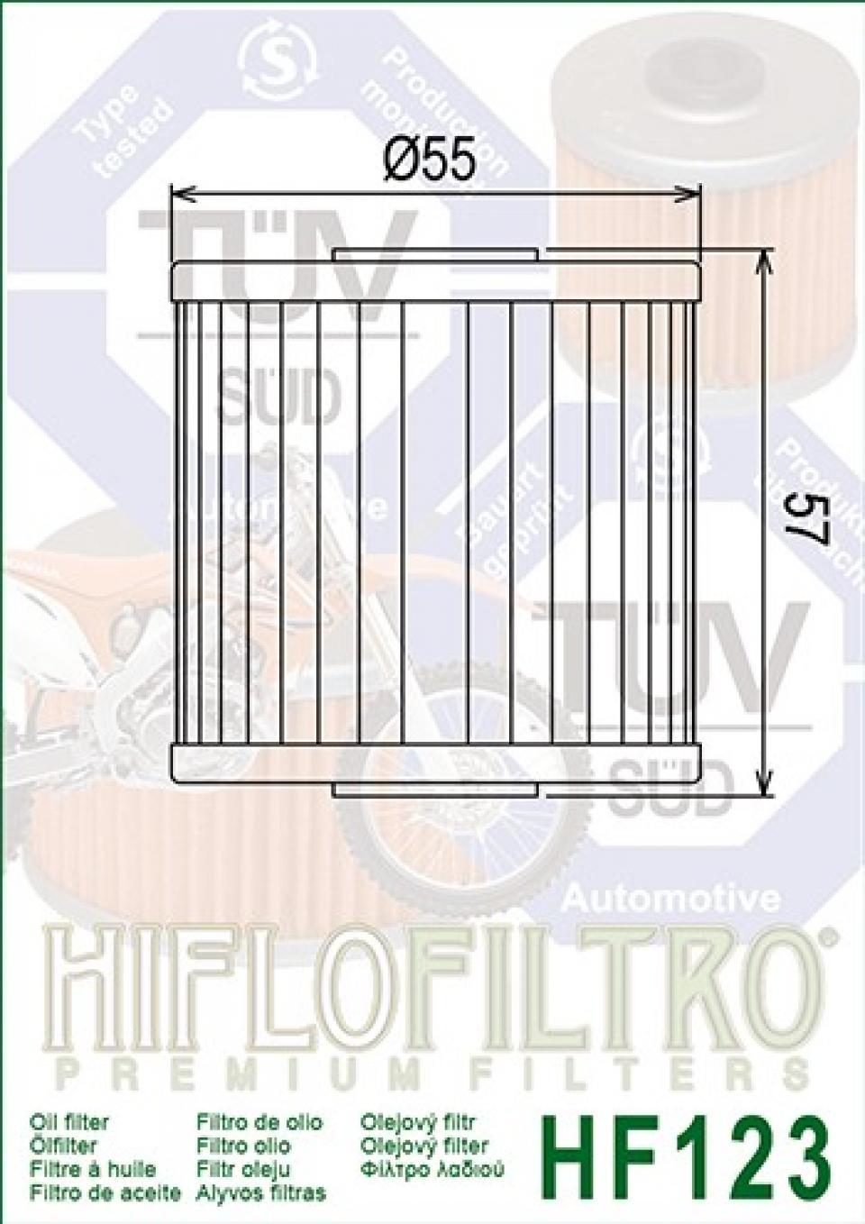 Filtre à huile Hiflo Filtro pour Quad Kawasaki 300 Kef A-B Lakota 2001-2003 Neuf