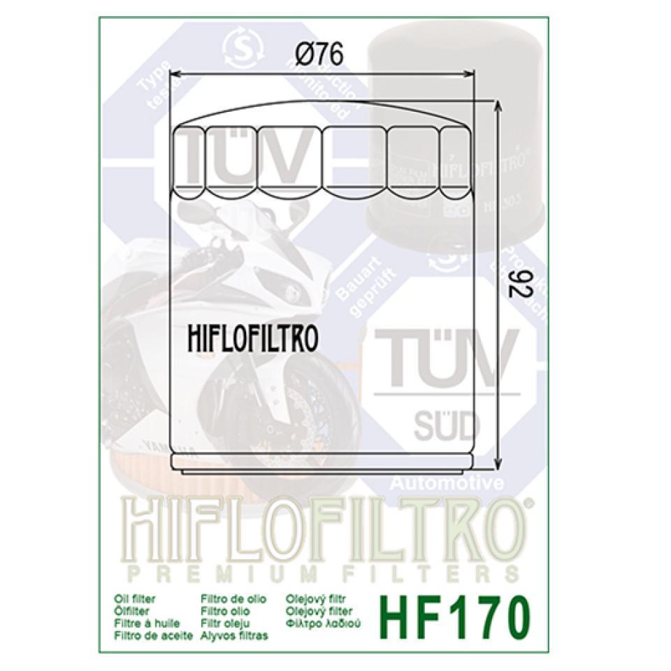 Filtre à huile Hiflofiltro pour Moto Buell 1200 S1 Lighting 1997 à 1999 Neuf