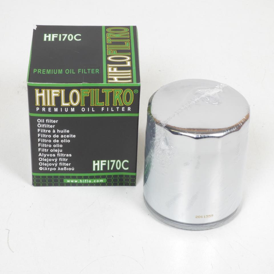 Filtre à huile Hiflofiltro pour Moto Harley Davidson 1200 Sportster 1988 à 1995 HF170C / 63805-80A / 63805-80T Neuf