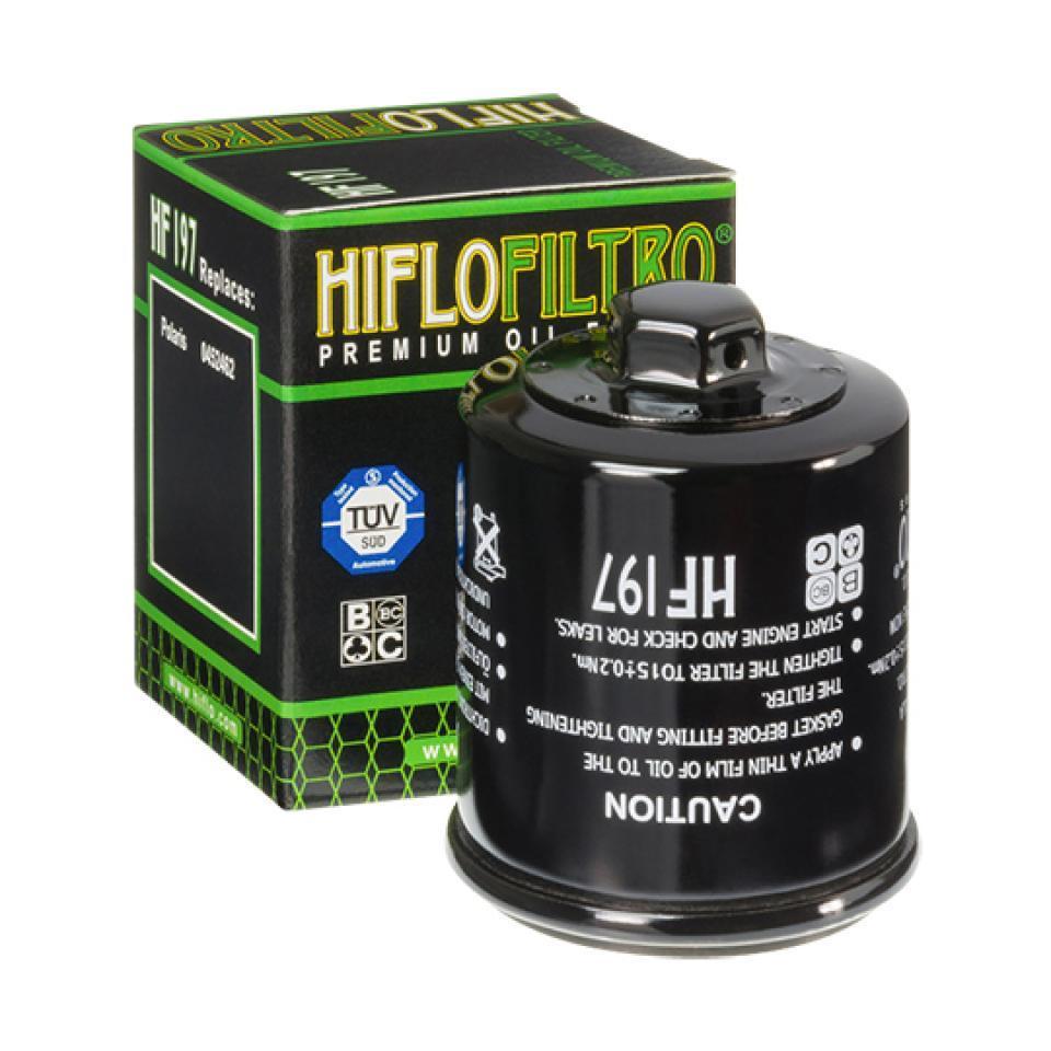 Filtre à huile Hiflofiltro pour Quad QUADRO 350 D 2013 à 2020 HF197 Neuf