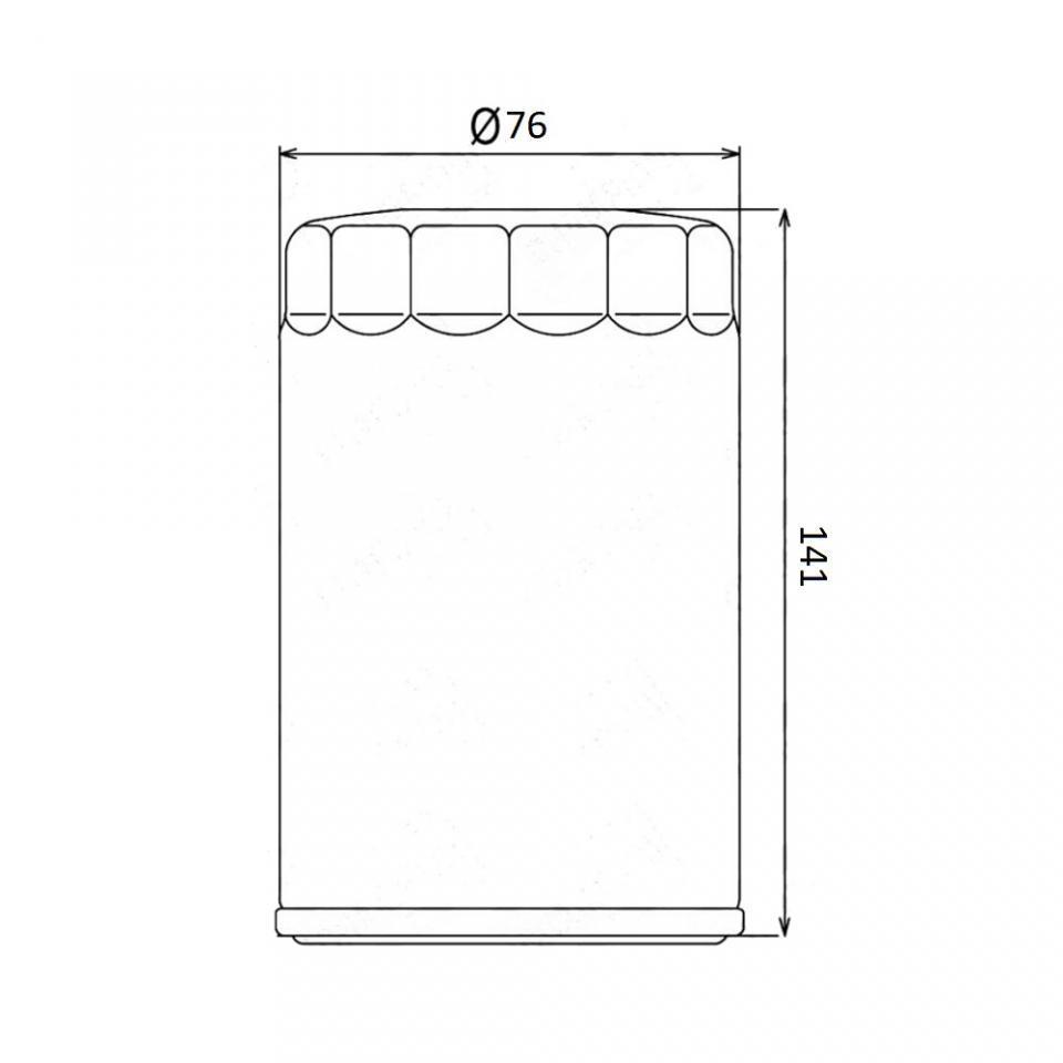 Filtre à huile Champion pour Moto Harley Davidson 1340 FLH 1981 à 1984 Neuf