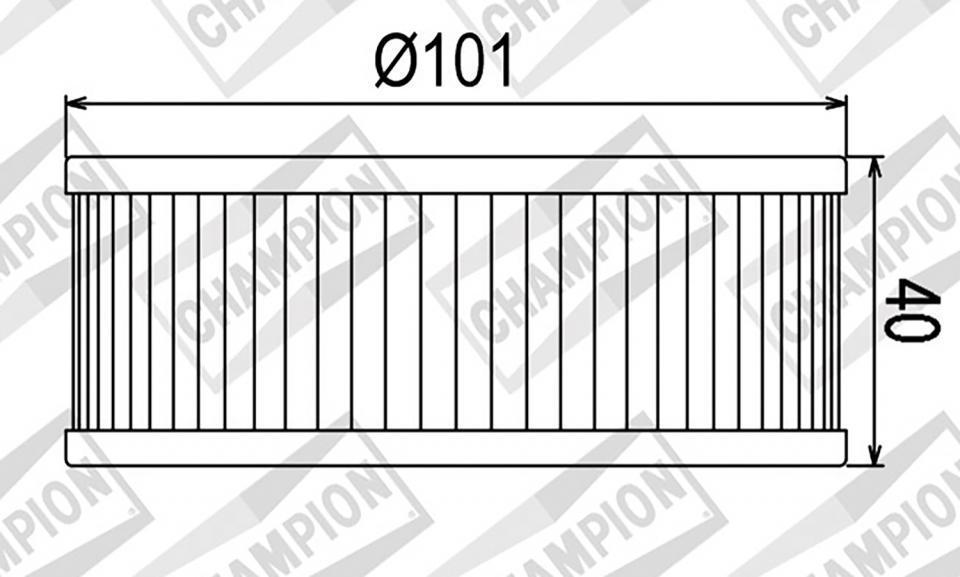 Filtre à huile Champion pour Moto Yamaha 1100 Xs Lh Midnight 1981 à 1982 Neuf