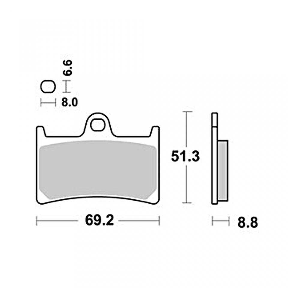 Plaquette de frein Malossi pour scooter Yamaha 530 Tmax 2012 6215022BB / AVG AVD Neuf