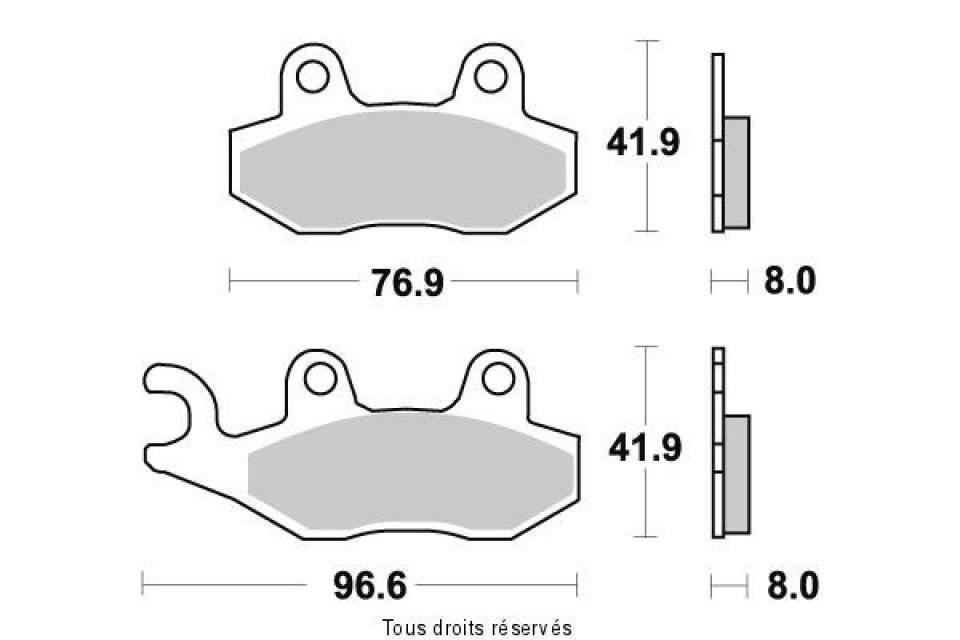 Plaquette de frein Gold Fren pour Moto Triumph 900 Bonneville T100 2017 AR Neuf