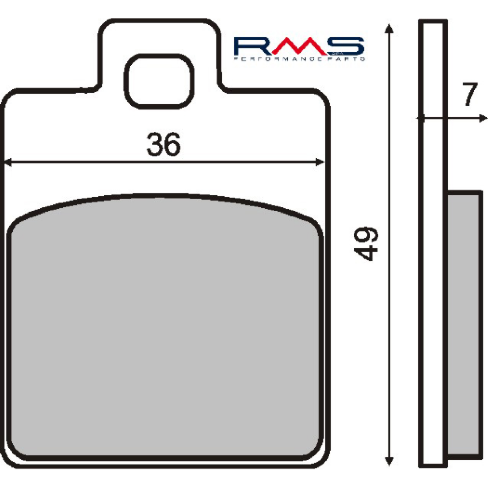 Plaquette de frein RMS pour Scooter Gilera 125 Nexus 2008 à 2010 M35700 / AR Neuf