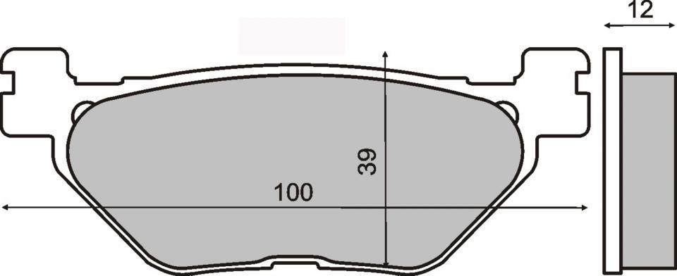 Plaquette de frein RMS pour Scooter Yamaha 530 T-Max 2017 SJ145 / AR Neuf